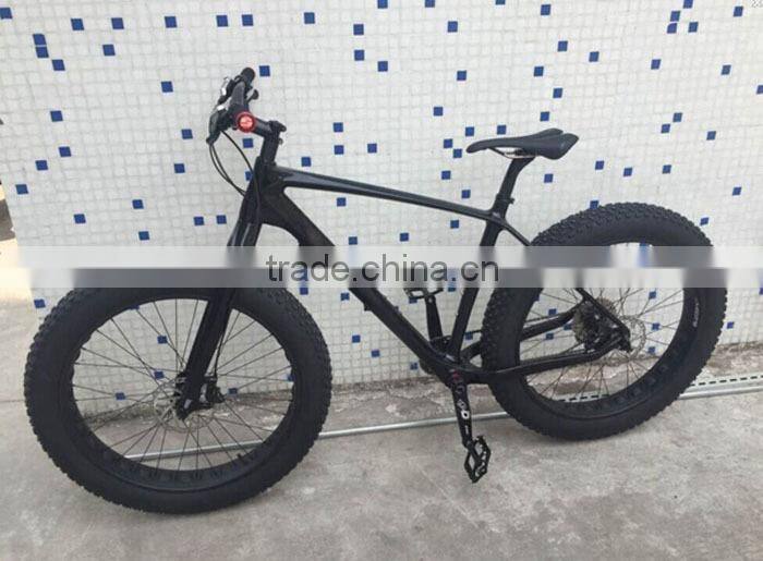 2016 New model fat bike/carbon fiber fat tires bike with 4" tyre/ 26*17" Aluminium fat bike