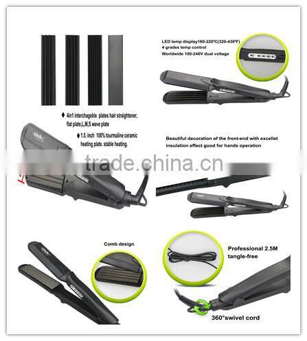 L-700 hair curler and hair straightening brush with massage function