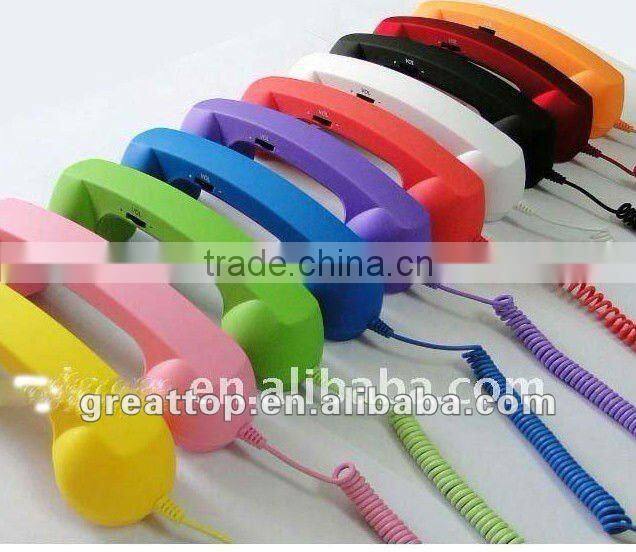 Radiation protection retro Handset for mobile phone talk