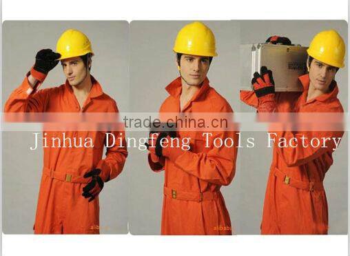 low price 10.5 inches reinforced palm cow split thin work gloves