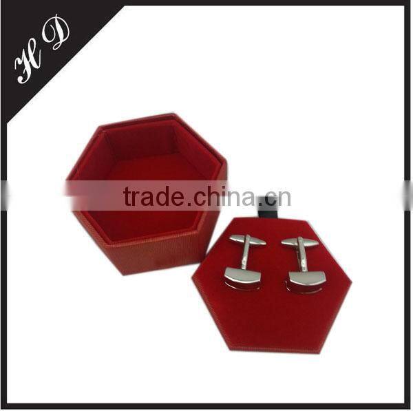 wholesale promotional cheap small individual fancy travel cufflink gift box
