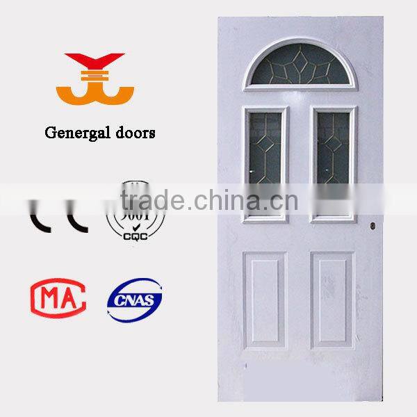 Luxury heat isolated steel wood polyurethane foam door