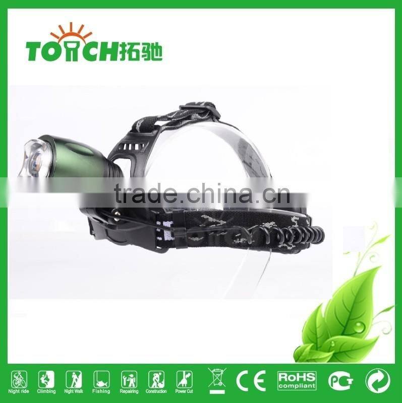 CRE E XM-L T6 LED Rechargeable Headlamp Headlight 2000LM with Car/AC Charger LED Rechargeable Adjustable headlamp Headlight