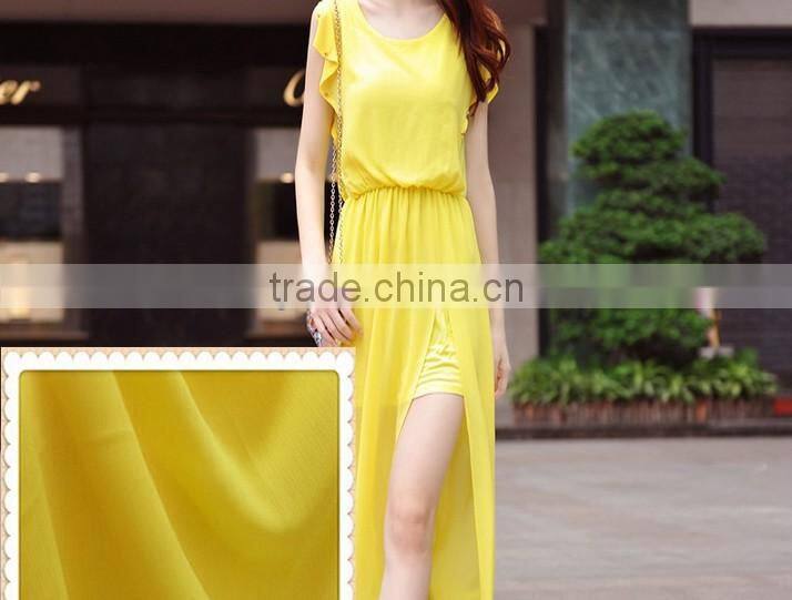 Factory direct sales 75D polyester crinkle chiffon fabric for ladys blouses and dresses,scrafts,Garment,wedding dress etc