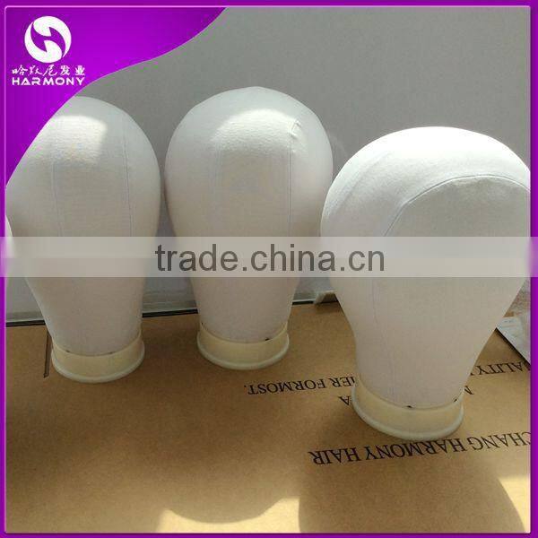 Wholesale polyurethane canvas head for wigs making/Canvas Block Head