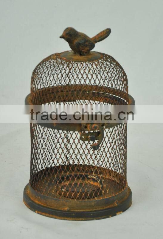Antique rustic handmade bird cage decoration