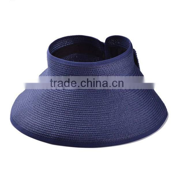Fashion women straw hat for sale foldable sunscreen beach cap