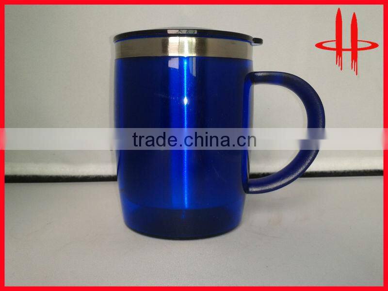 double wall stainless steel with pp cover car mugs