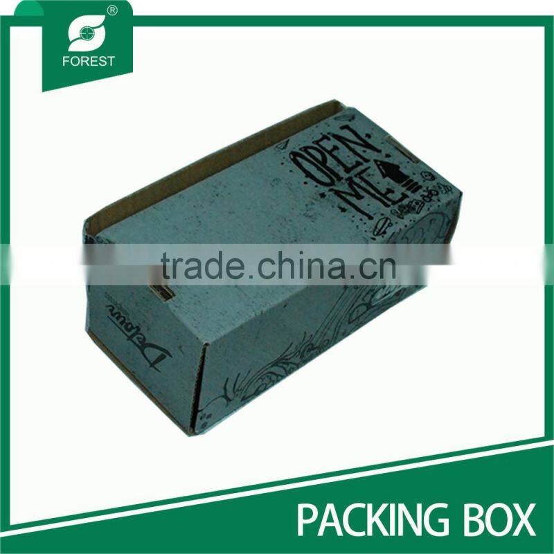 CUSTOM PRINTING PACKING BOX FOR GLASS BOTTLE