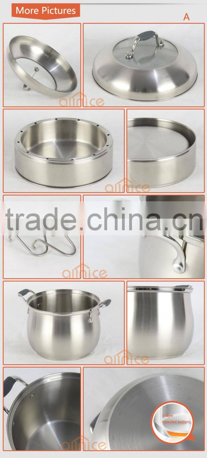 Multi-user-4 Layers Energy Efficiency Steamer Pot with Combined Lid energy-saving