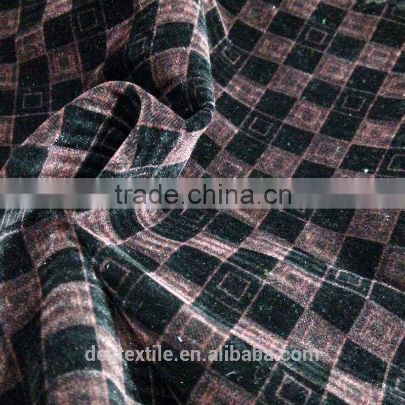 Nylon knitted flock plain dyed flocking