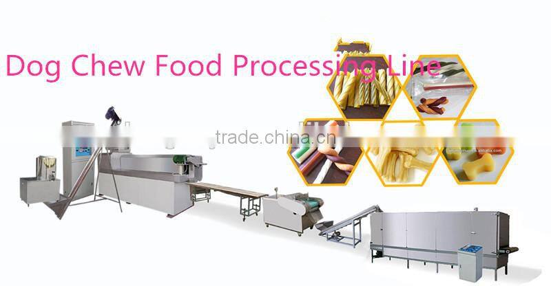 Dog Chew Food Pet Snack Making Machine, Dog Chew Food Processing Line