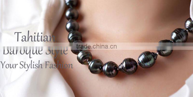 Wholesale Price Baroque Iregular 9-11mm Big Size Peacock Green Tahitian women bracelet pearl