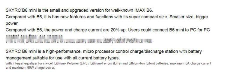 Original SKYRC Imax B6 60W Mini Professional Balance Charger with Discharger function