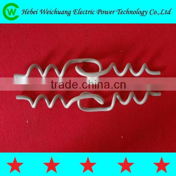 Helical armor rod of protect fittings