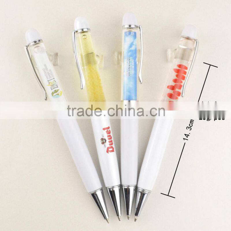 Liquid Floating pen in Ballpoint pens Plastic silver