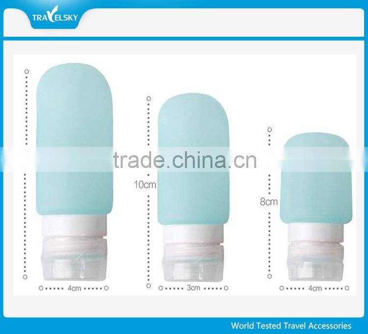 Portable mini travel set silicone travel bottle