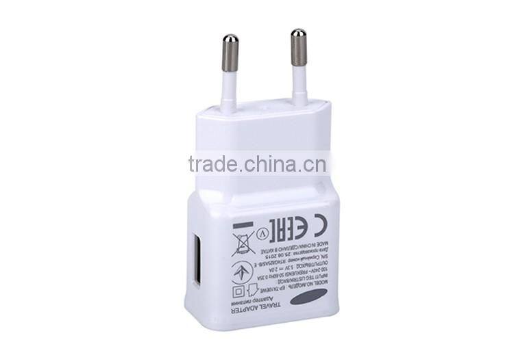 2016 new arrival popular EU plug EP-TA10EWE wall charger with usb port for samsung