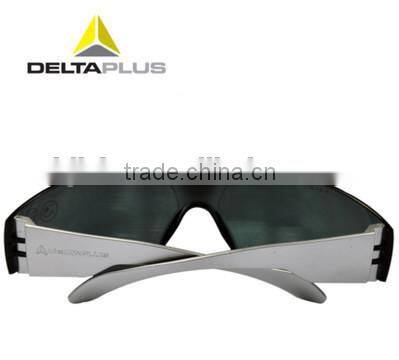 Smoke soft flat spatula type arms with helmet polycarbonate glasses