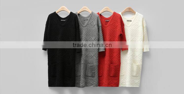 ladies trendy long sleeve sweater european stylish knitting pattern sweater dress
