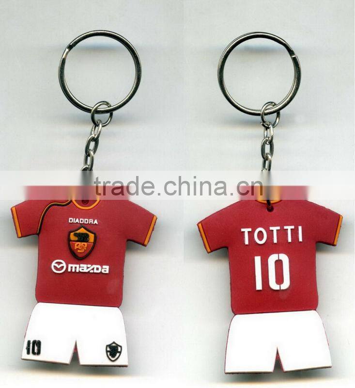 World cup promotion T-shirt shape keychain basketball team jersey keychain