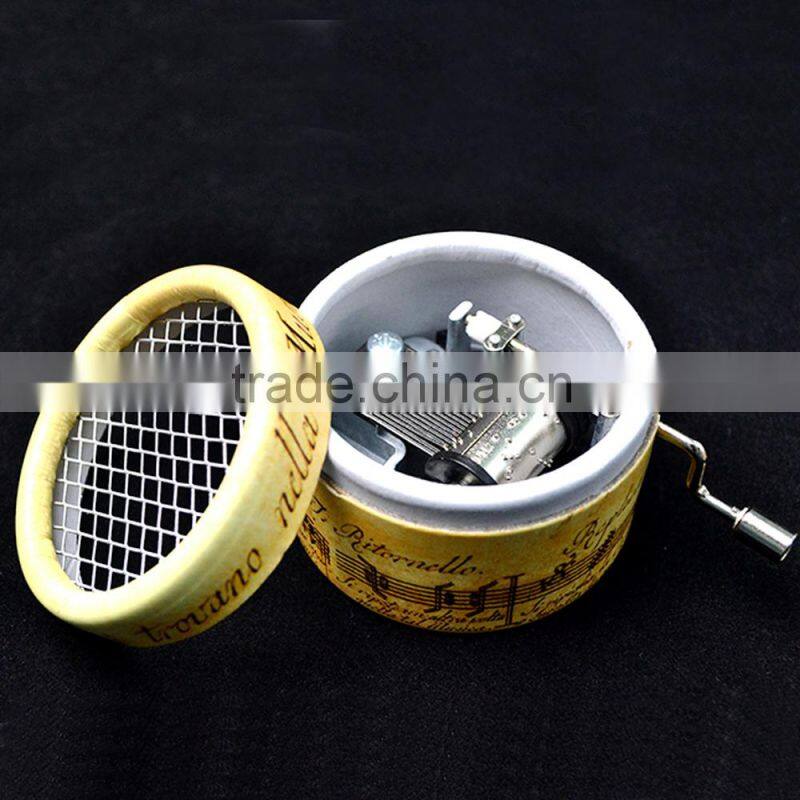 2015 sweet paper music box,handcrank paper music box