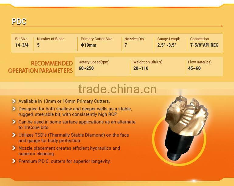 NEW PDC diamond title drill bit