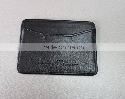 2016 High class credit card holder, customer own design genuine/pu leather card holder, factory direct price credit card holder