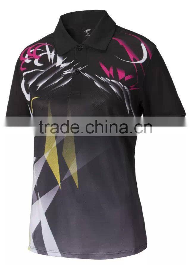 Wholesale thailand quality sublimation printed jersey designs for badminton
