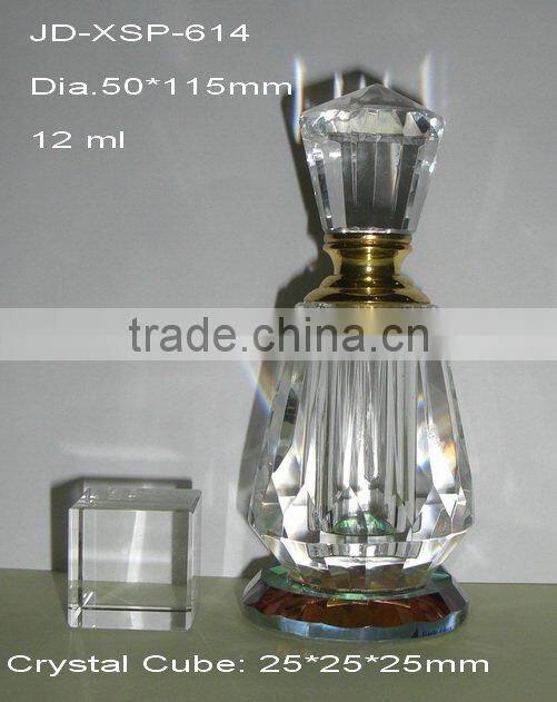 Transparent Crystal Crafts Perfume Bottle