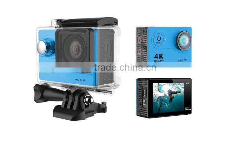12.0 Megapixels 4K Action Camera Wi-Fi Remote Control sport camera with 170 HD wide-angle lens and support TF card up to 32