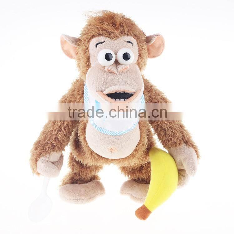 Stuffed electronic plush toy monkey funny toys