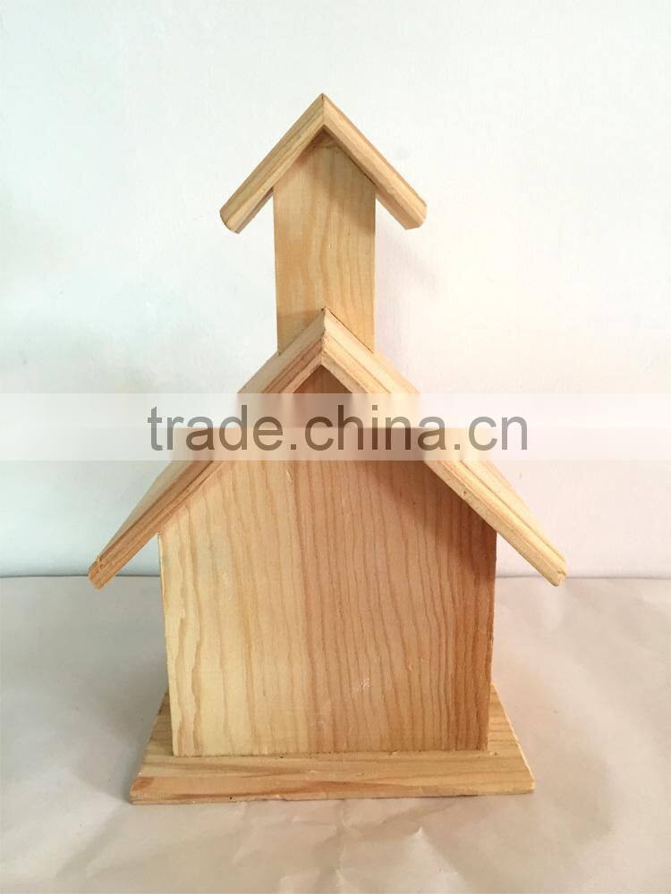 Wooden bird house