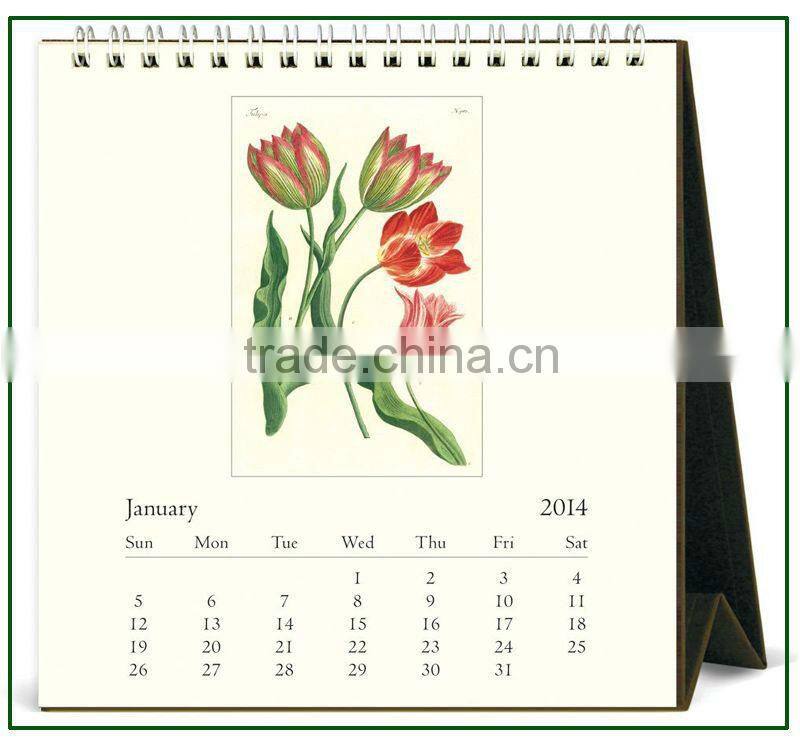 2014 Flora And Fauna spiral Desk Calendar Designs
