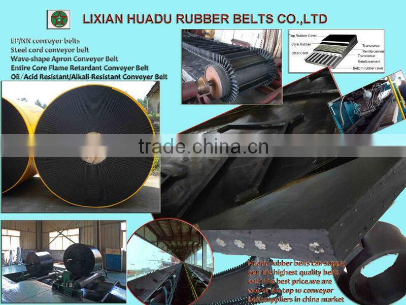 C15 and C25 Chevron Rubber Conveyor Belts