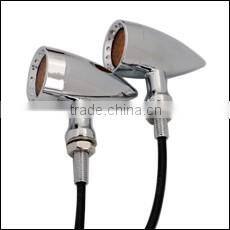 Led Indicator Lamp Bullet Chrome Motorcycle Turn Lights for Yamaha Custom