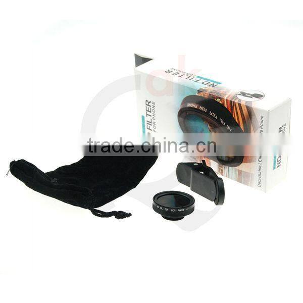 Detachable CPL Filter, Circular Filter Easy Clip-On phone lens for iphone all types of mobile phones