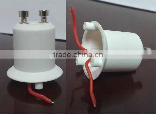 2016 new arrival product fireproof PC ABS body lamp base GU10 lamp holder GU10 base