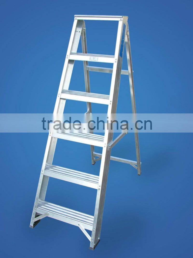 COMPACT DESIGN 5 step Household Aluminum Ladder with handrail.