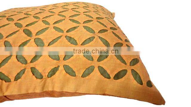 RTHCC- 83 Gujrati Stylish Designer Hand Crafted Applique Cut Work Cotton Kantha Stitch cushion covers Christmas Home Decor