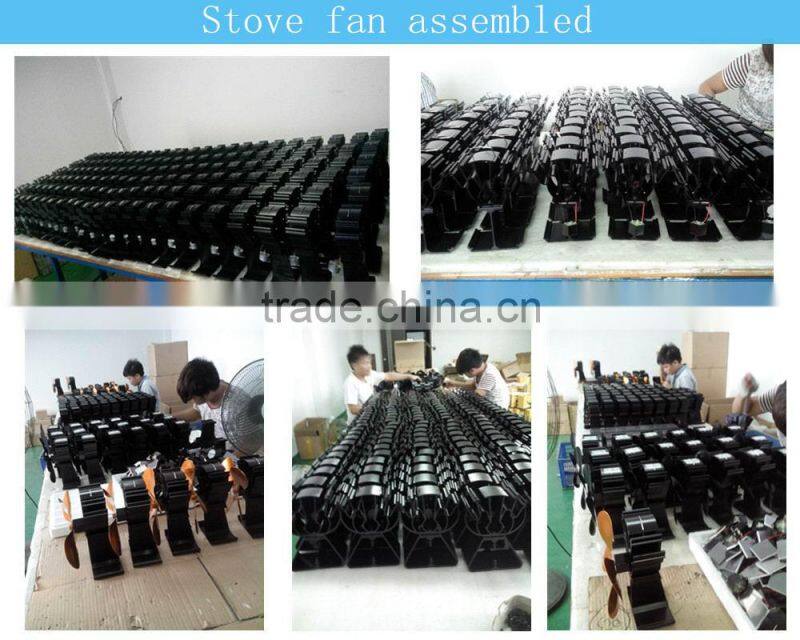 2015 Attractive designs 4 blade silver Wood burning stove fan