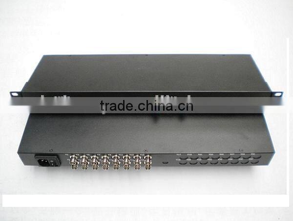 CCTV 16-CH video to fiber Optic Video Transceiver