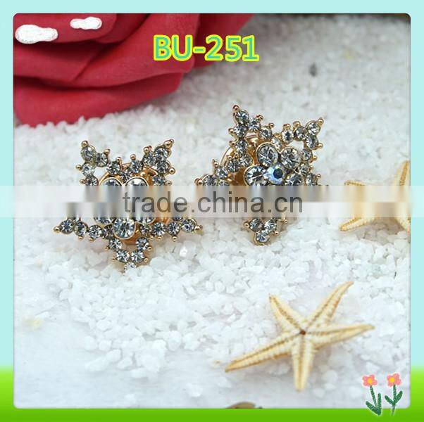 Wholesale and custom decorative rhinestone button 12mm