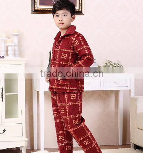 Boys 100% Cotton Flannel Pajamas With Warm Style