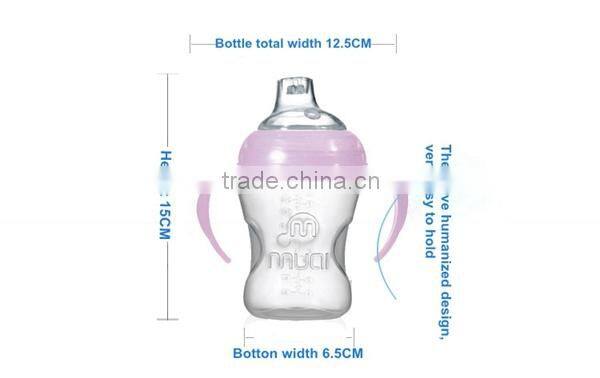 2014 Factory direct 100% food grade silicone baby blender bottle with handle UN-0862