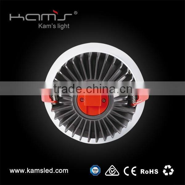 Dimmable suspended light CCT 2700-5000K round COB high quality 15w LED downlight