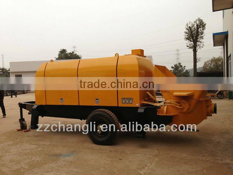 Small capacity concrete pump machine