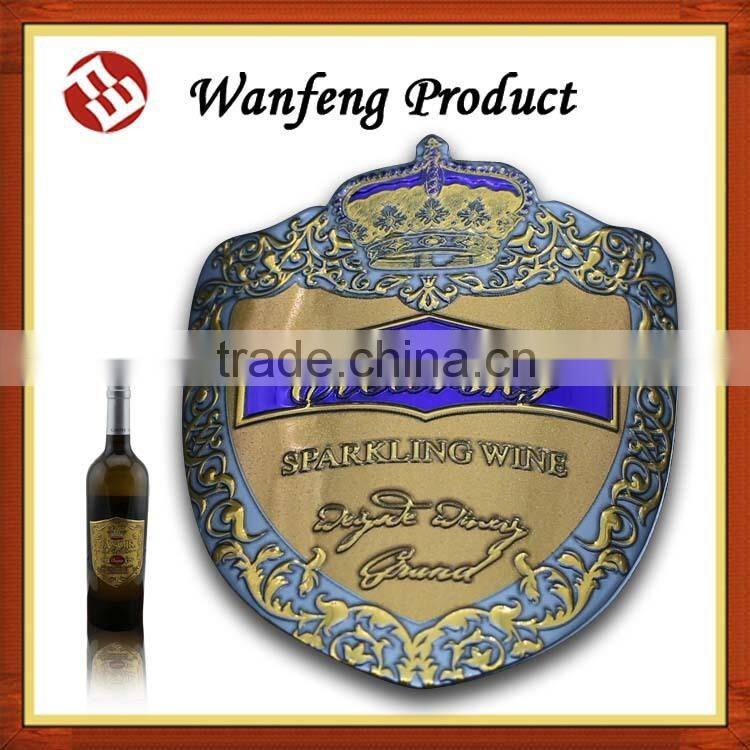 hotsale Aluminum self adhesive label for wine bottle