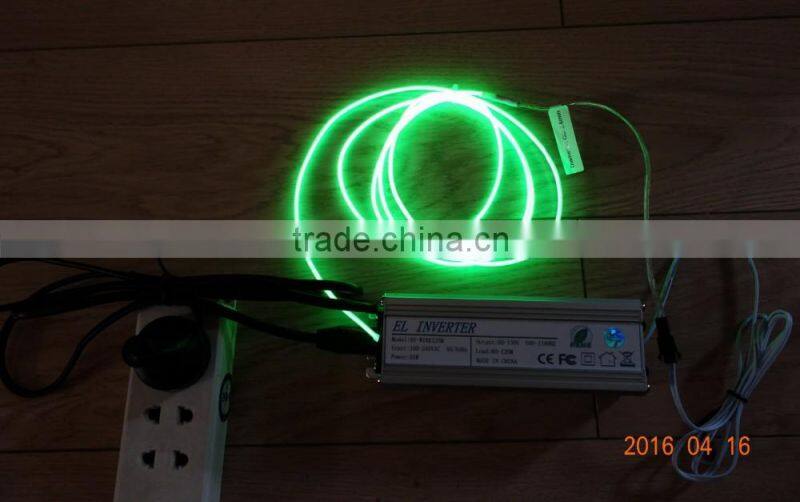 AC110V-240V 90M-120M INVERTER High luminance"Polar light 3"2.6mm Orange EL WIRE