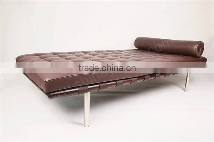 Solid frame sofa bed Barcelona Daybed modern leather couch